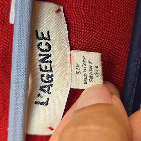 L'agence dark orange bottom down Shirt Size S/P - Picture 2 of 5